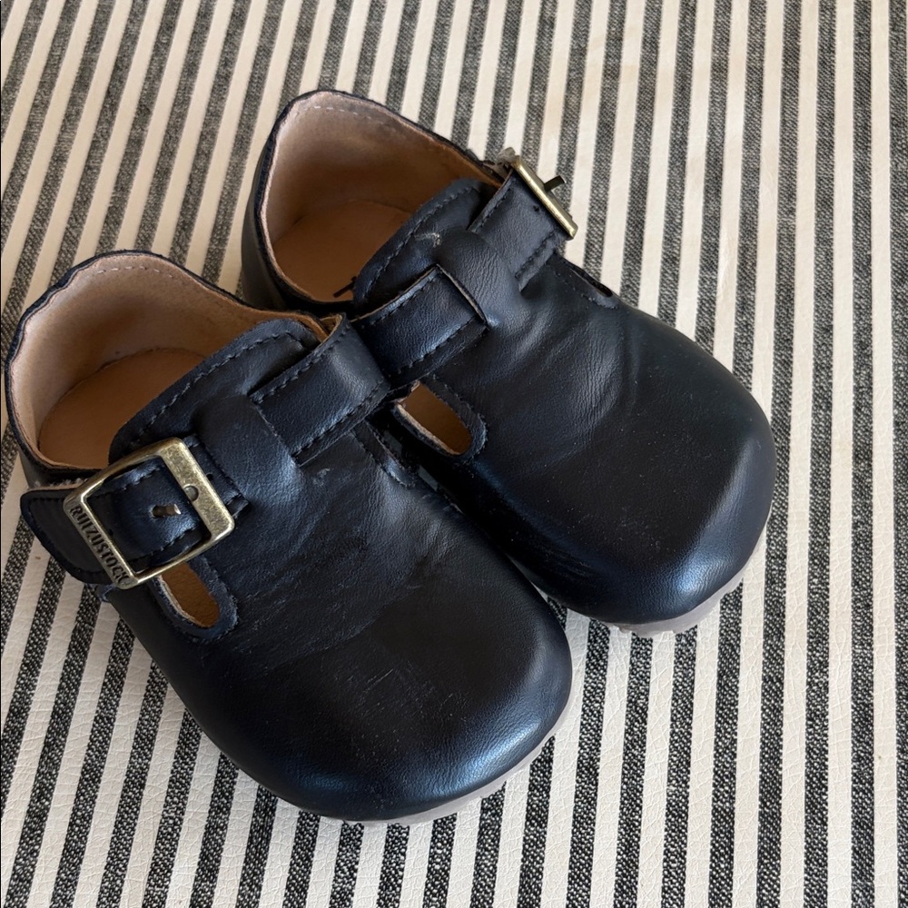Classic Black Leather Kids Mary Jane Shoes